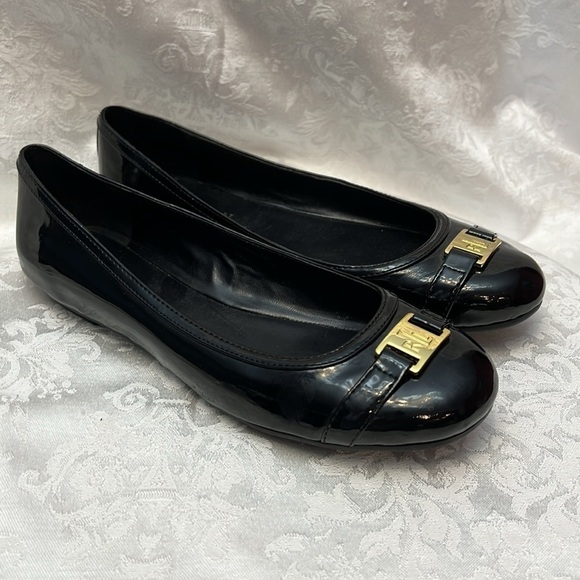 Lauren Ralph Lauren Color Ashby Patent Leather Ballet Flats - Picture 1 of 9